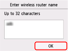 Connecting the Printer to a Wireless (Wi-Fi) Network via Manual Connect ...